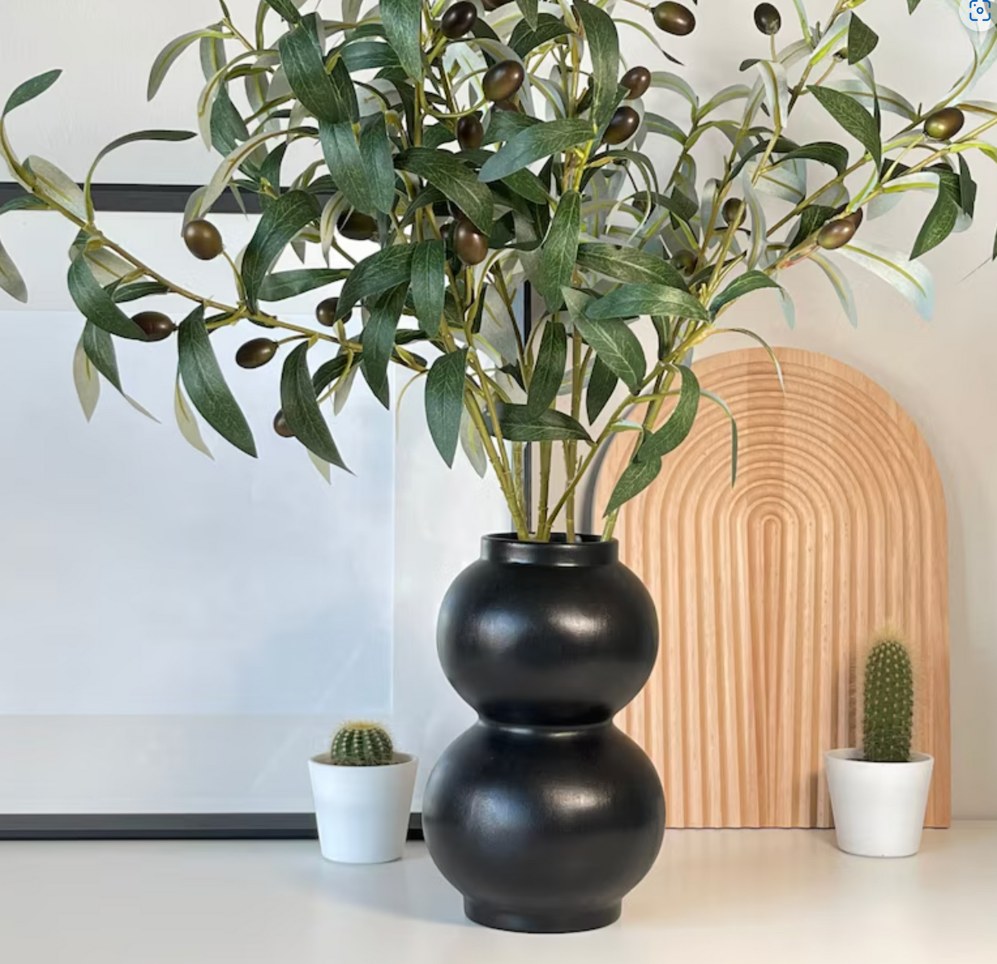 Black Double-Gourd Vase