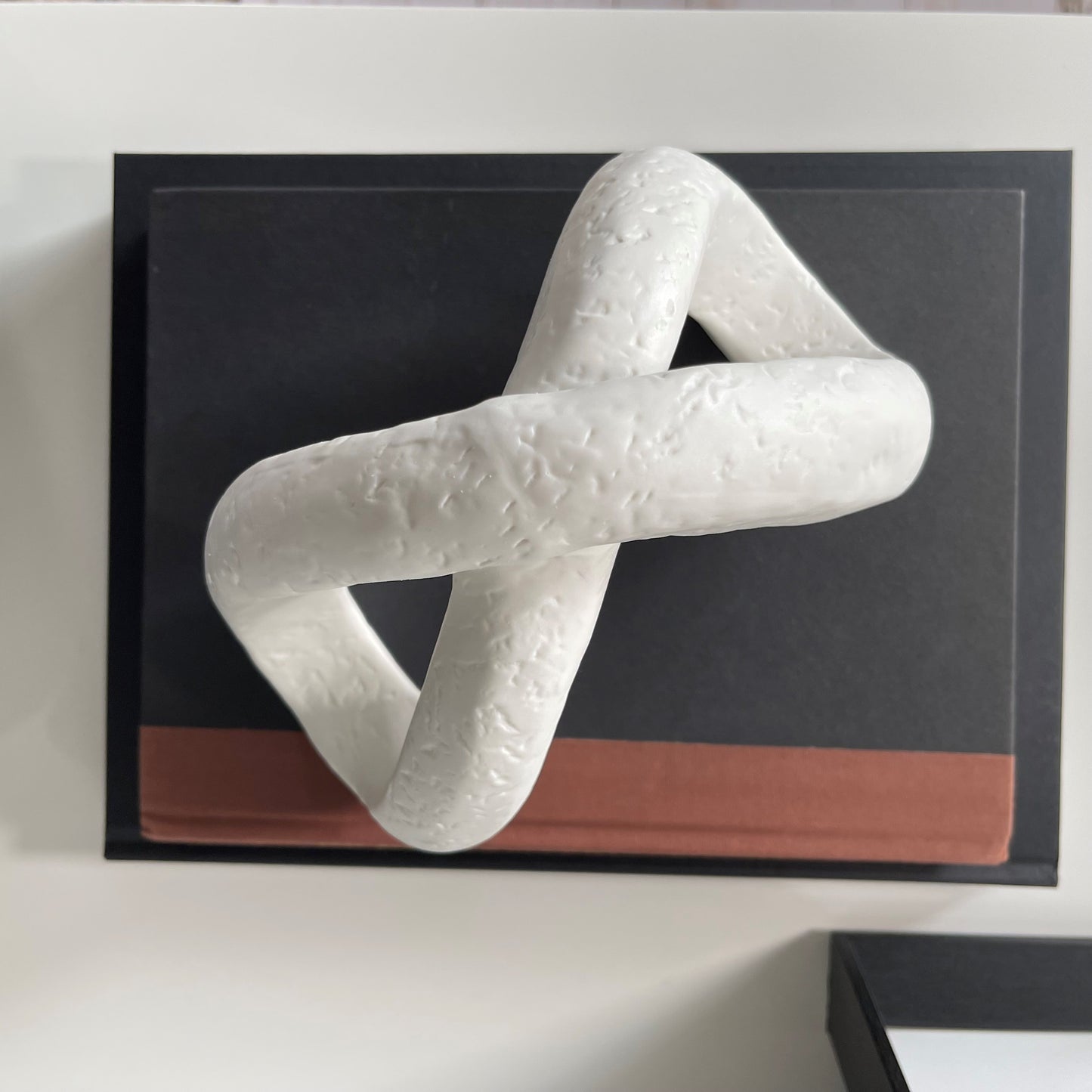 Modern White Ceramic Decor Sculpture