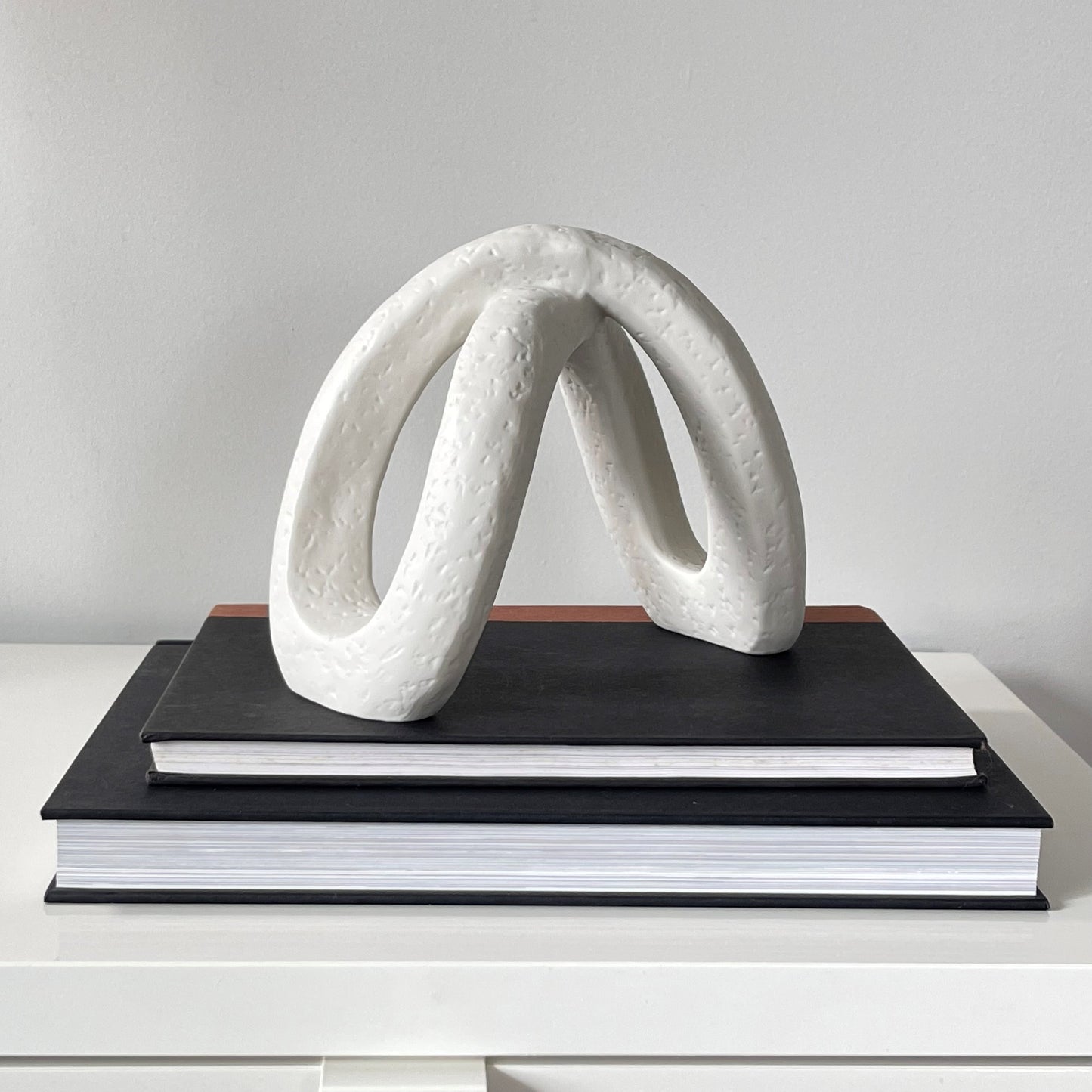 Modern White Ceramic Decor Sculpture